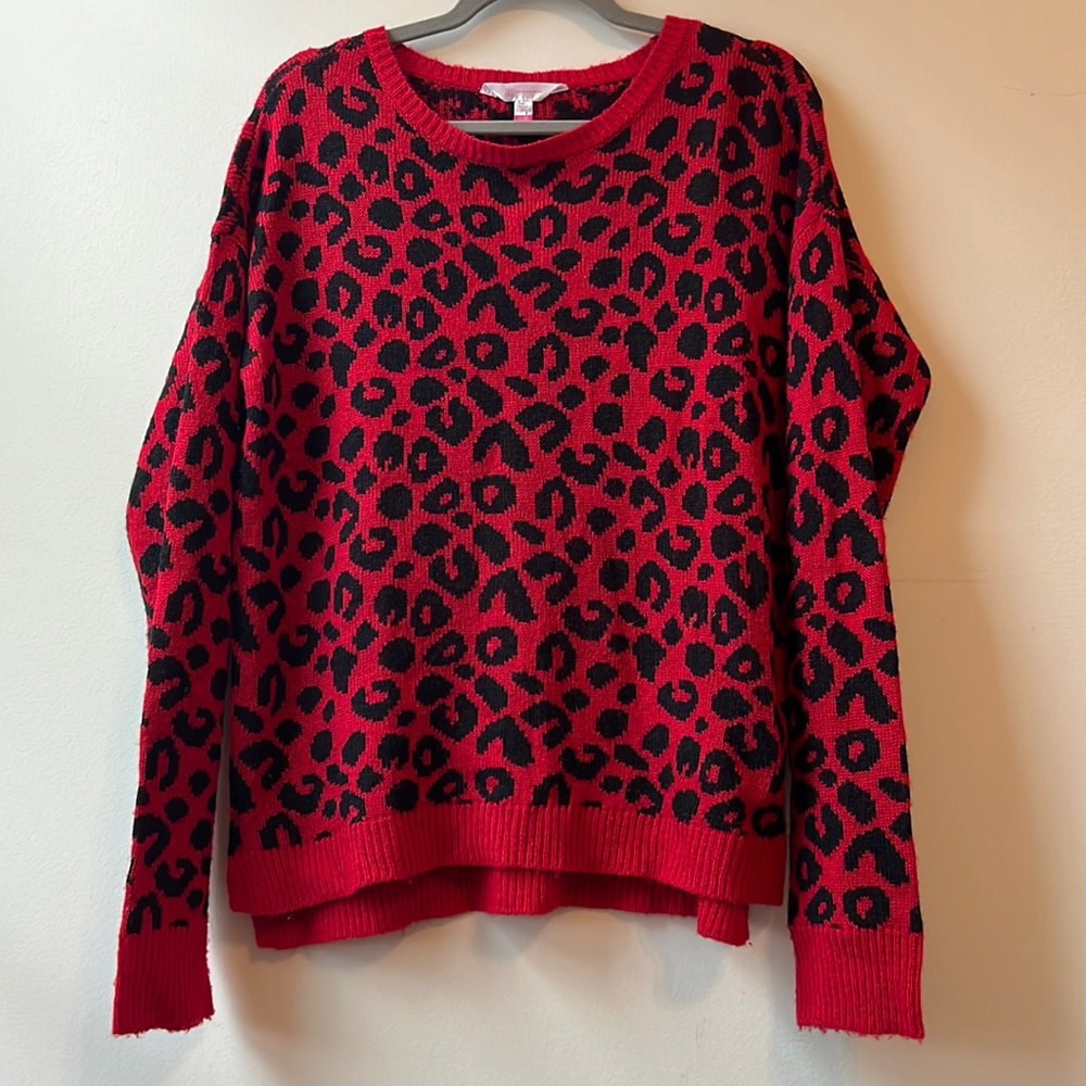 Cheetah print sweater